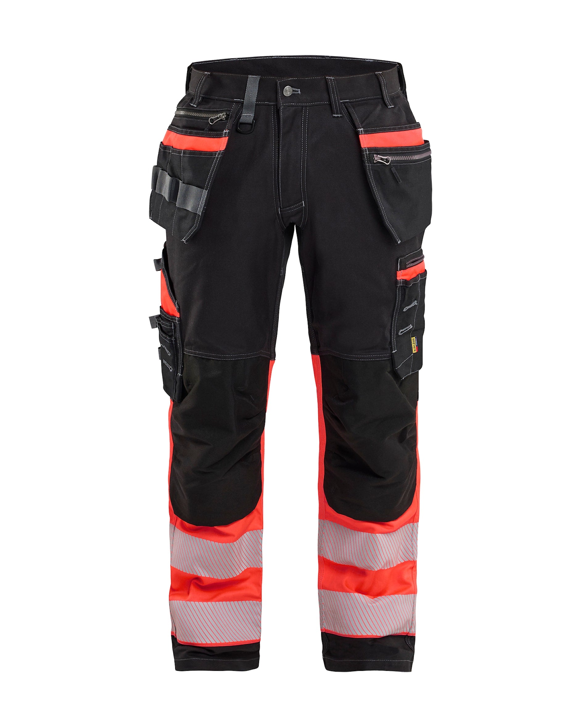 Blaklader Hi-Vis trousers with stretch 1794 - Black/Red