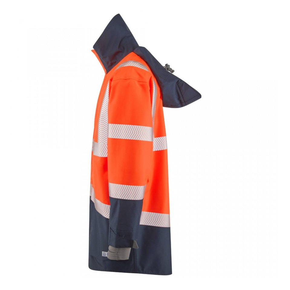 Leo Workwear CLOVELLY Leo EcoViz 15K Performance+ Breathable Anorak