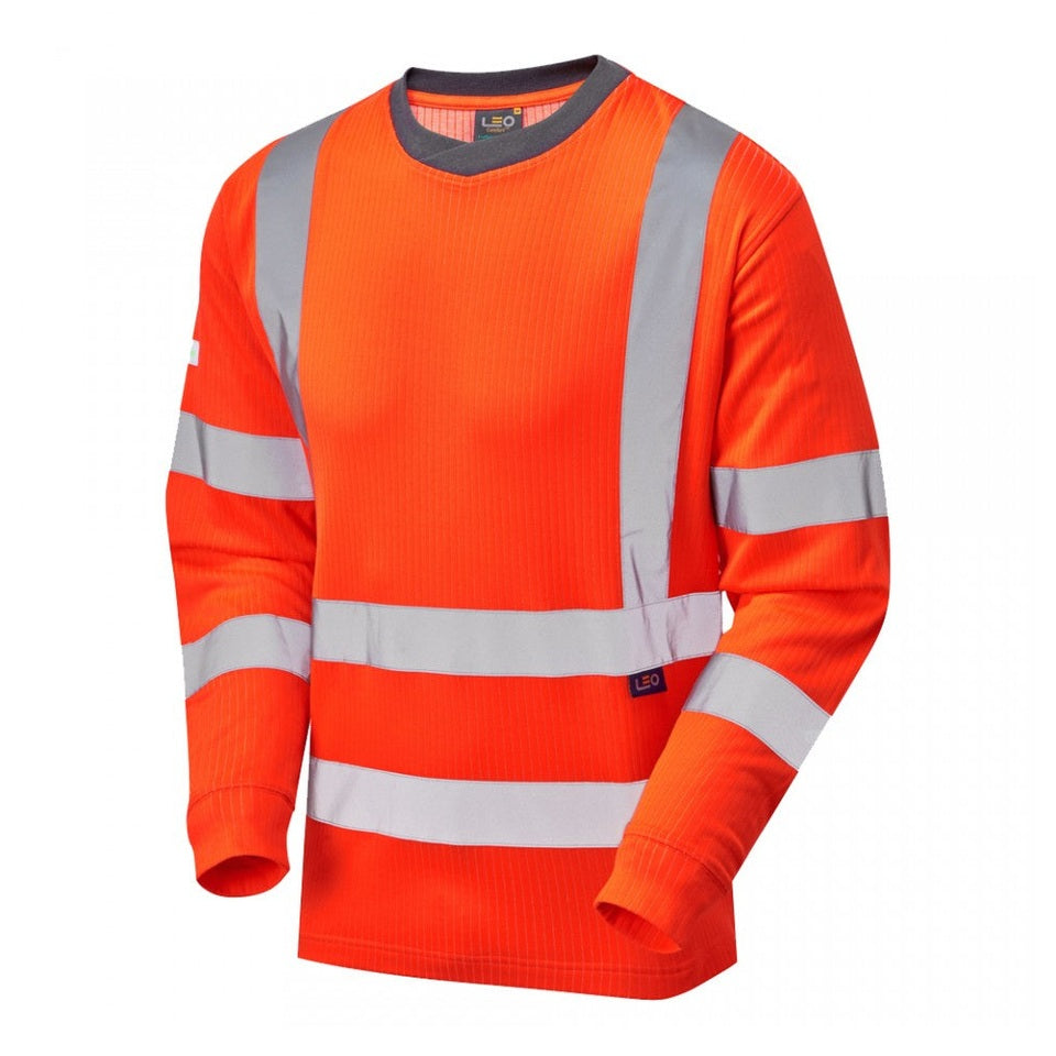 Leo Workwear RIVERTON Leo EcoViz Comfort Sleeved T-Shirt