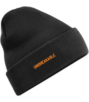 Unbreakable Unbreakable Beanie Hat with Orange Logo