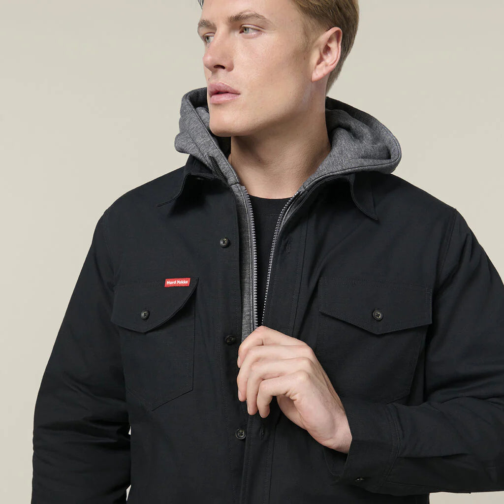 Hard Yakka Quilted Solid Shacket