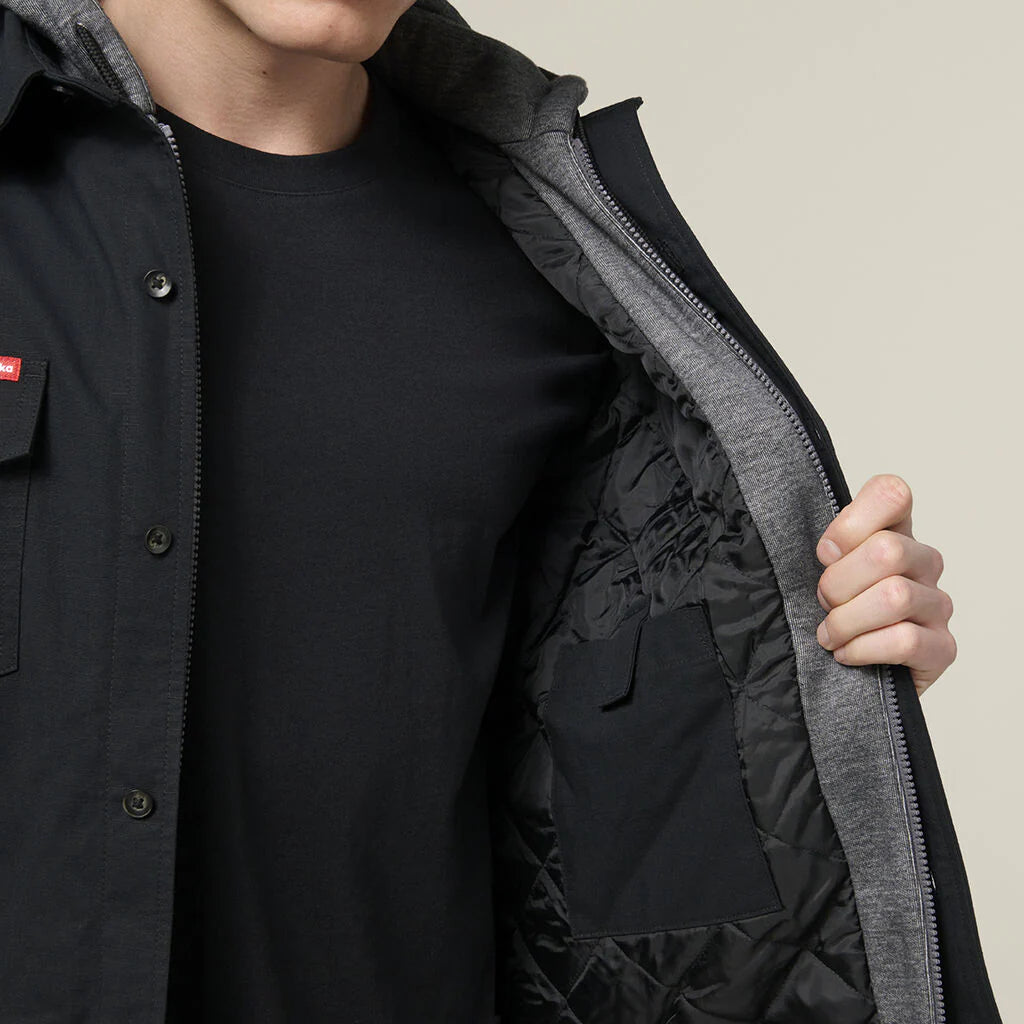 Hard Yakka Quilted Solid Shacket