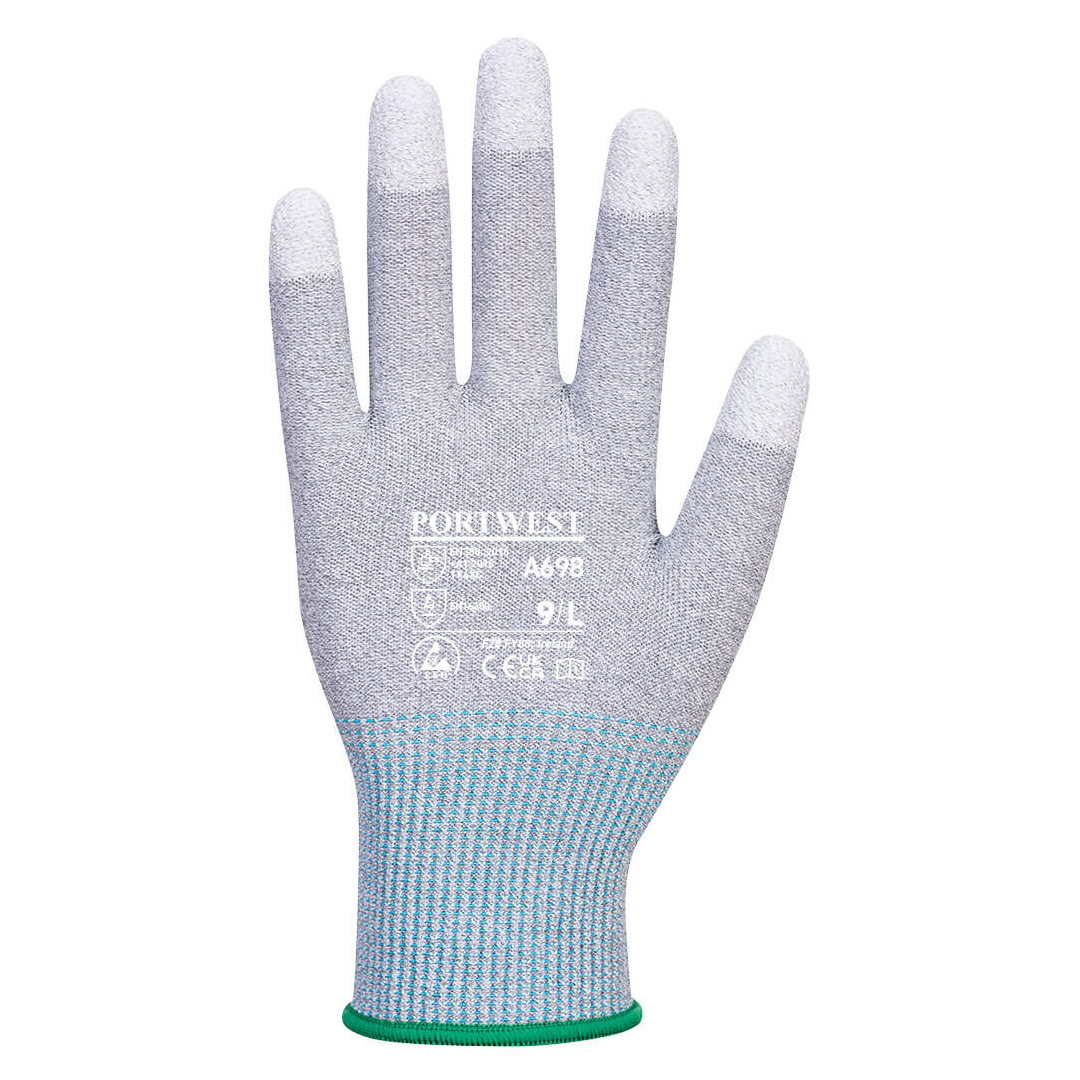 Portwest MR13 ESD PU Fingertip Glove - 12 Pack