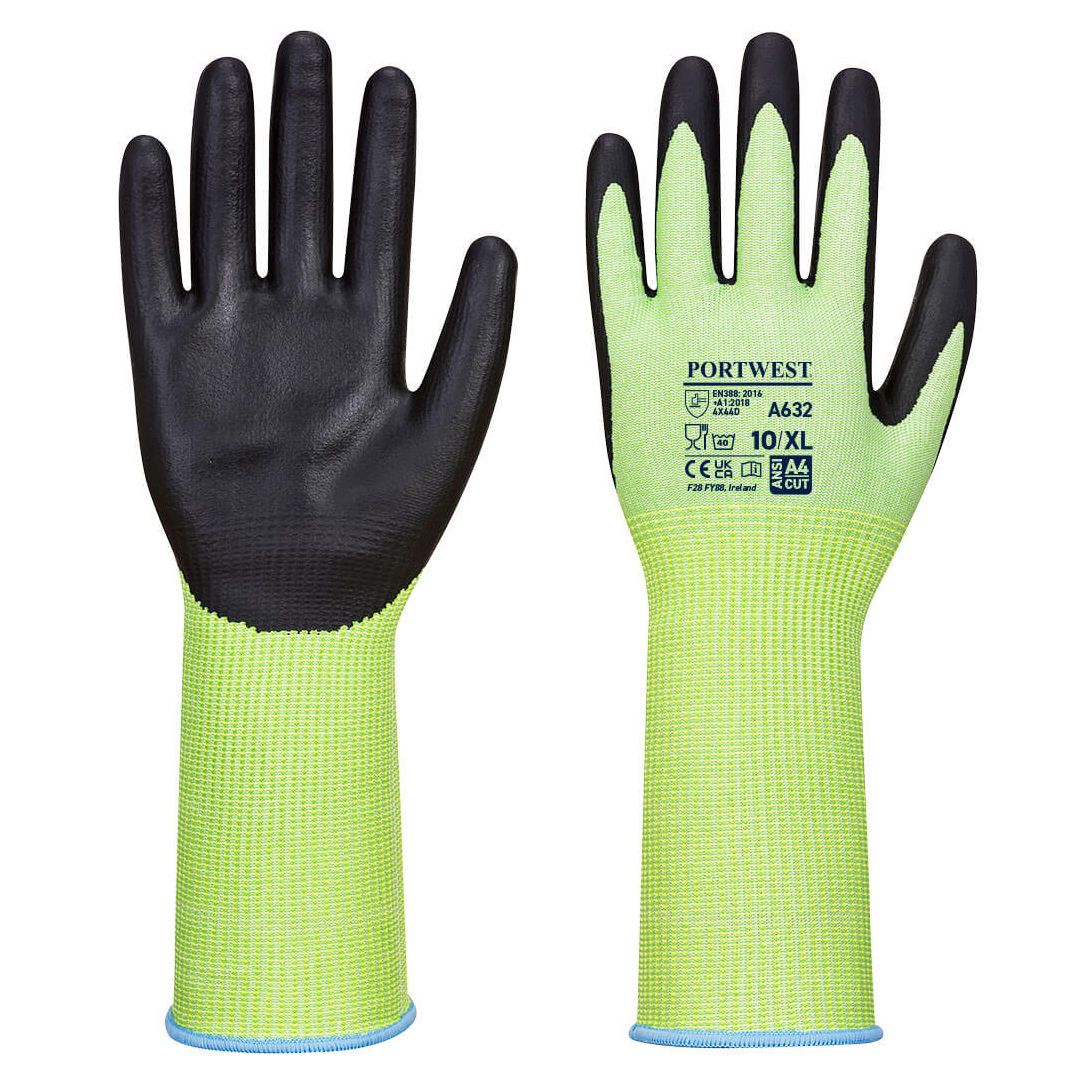 Portwest Green Cut Long Cuff Glove