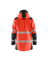 Blaklader Winter Parka Hi-Vis 4457 #colour_red-hi-vis-black