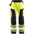 Blaklader Women's Hi-Vis Trousers without Nail Pockets 7155 #colour_hi-vis-yellow-black