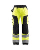 Blaklader Women's Hi-Vis Trousers without Nail Pockets 7155 #colour_hi-vis-yellow-black