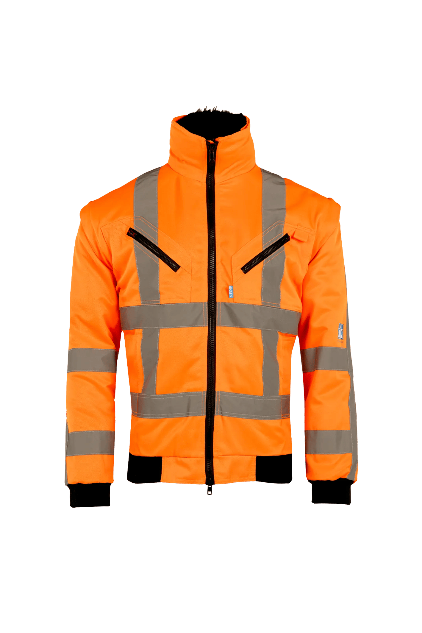 Sioen Eagle Hi-Vis Winter Bomber Jacket With Detachable Sleeves (Rws)
