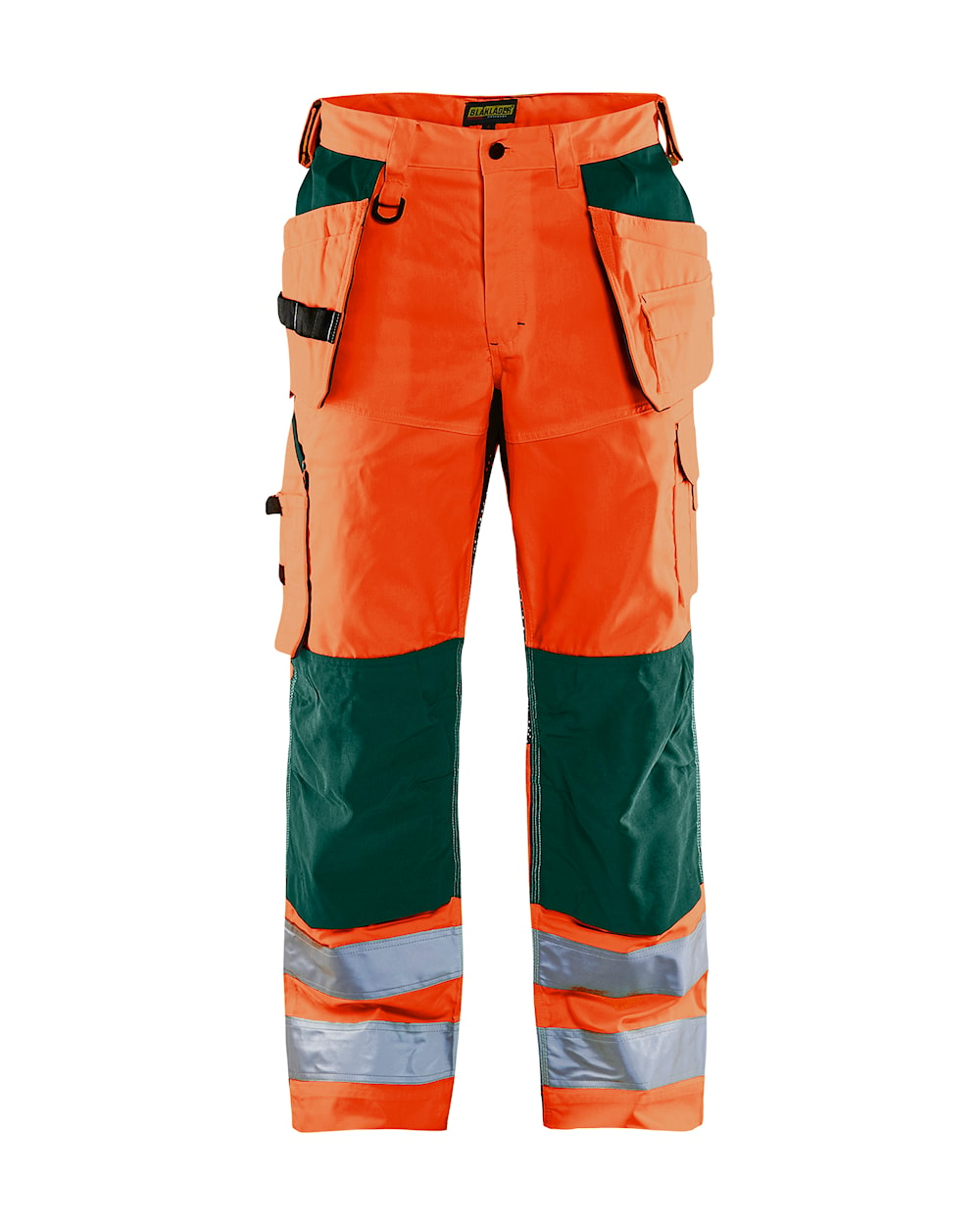 Blaklader Ventilated Hi-Vis Trousers 1565 #colour_orange-green