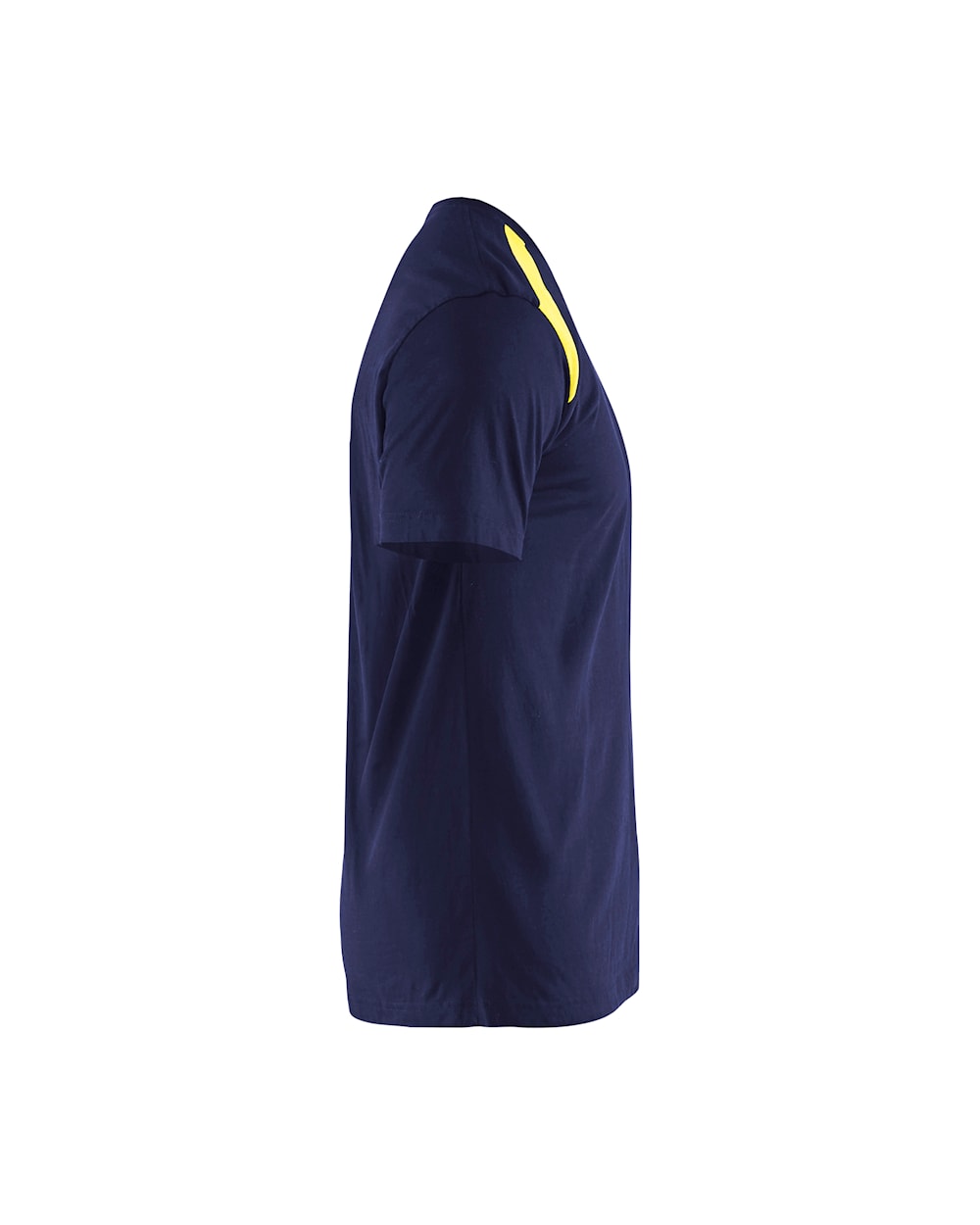 Blaklader T-Shirt 3379 #colour_navy-blue-hi-vis-yellow