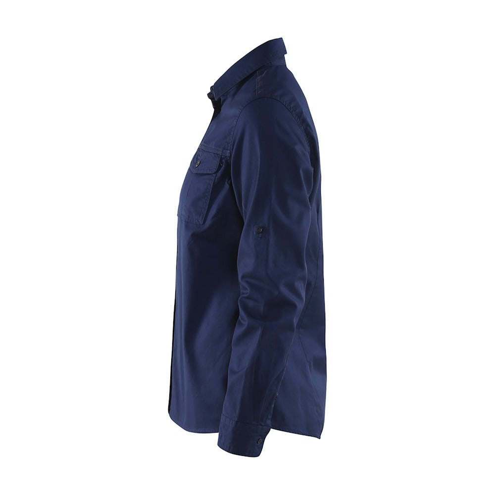 Blaklader Women's Twill Shirt 3208 #colour_navy-blue