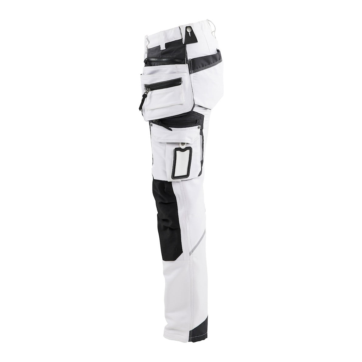 Blaklader Women's Painter Trousers 4-Way Stretch 7179 #colour_white-dark-grey