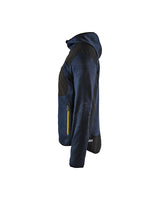 Blaklader Knitted Jacket 4930 #colour_dark-navy-yellow