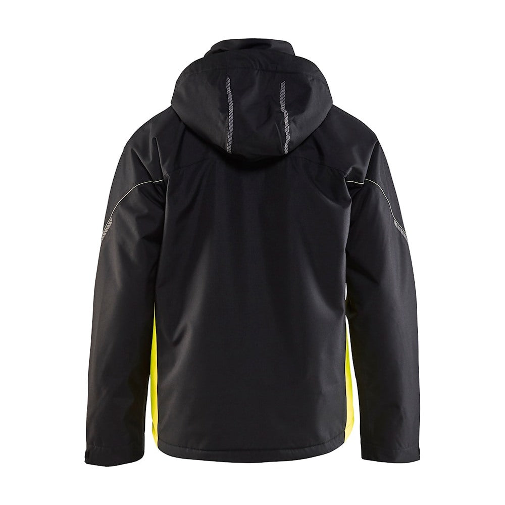 Blaklader Shell Jacket 4790 #colour_black-hi-vis-yellow