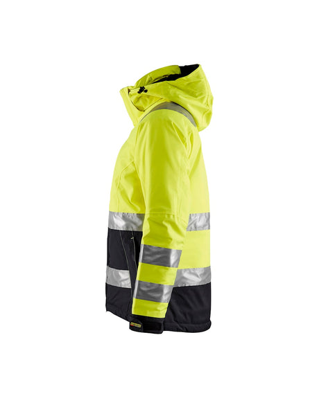 Blaklader Women's Hi-Vis Winter Jacket 4872 #colour_hi-vis-yellow-black