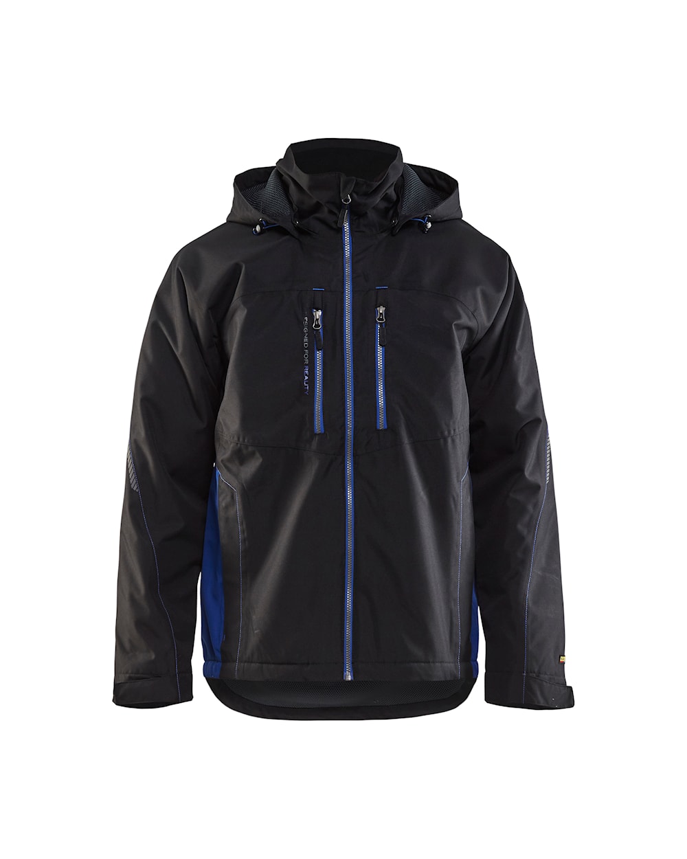 Blaklader Lightweight Lined Functional Jacket 4890 #colour_black-cornflower-blue