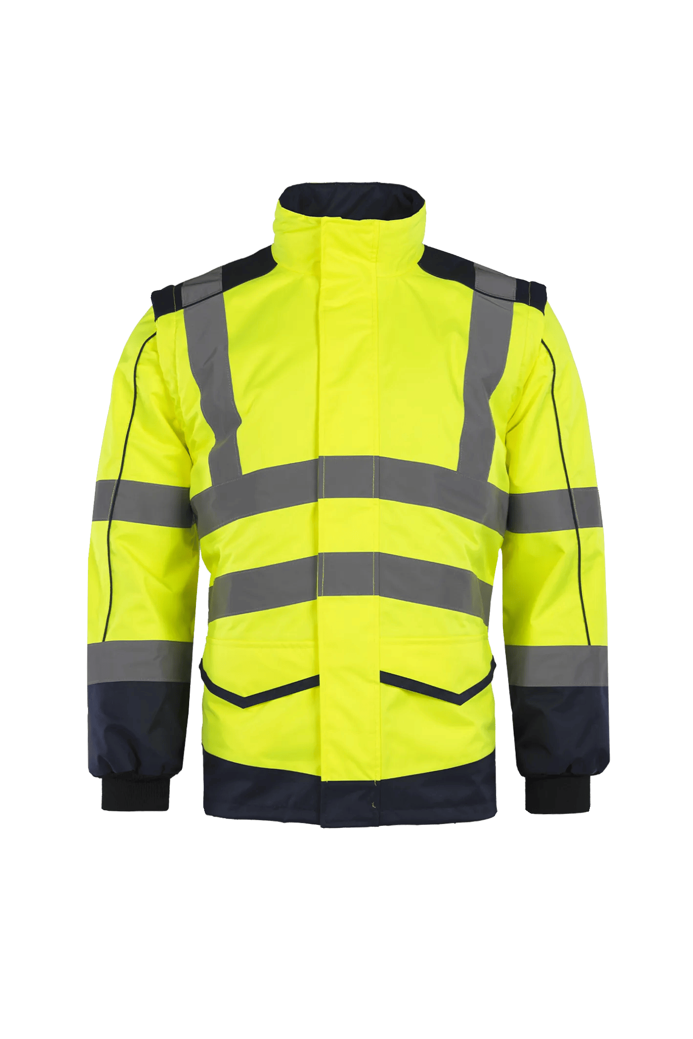 Sioen Alford Hi-Vis Bomber Jacket With Detachable Sleeves