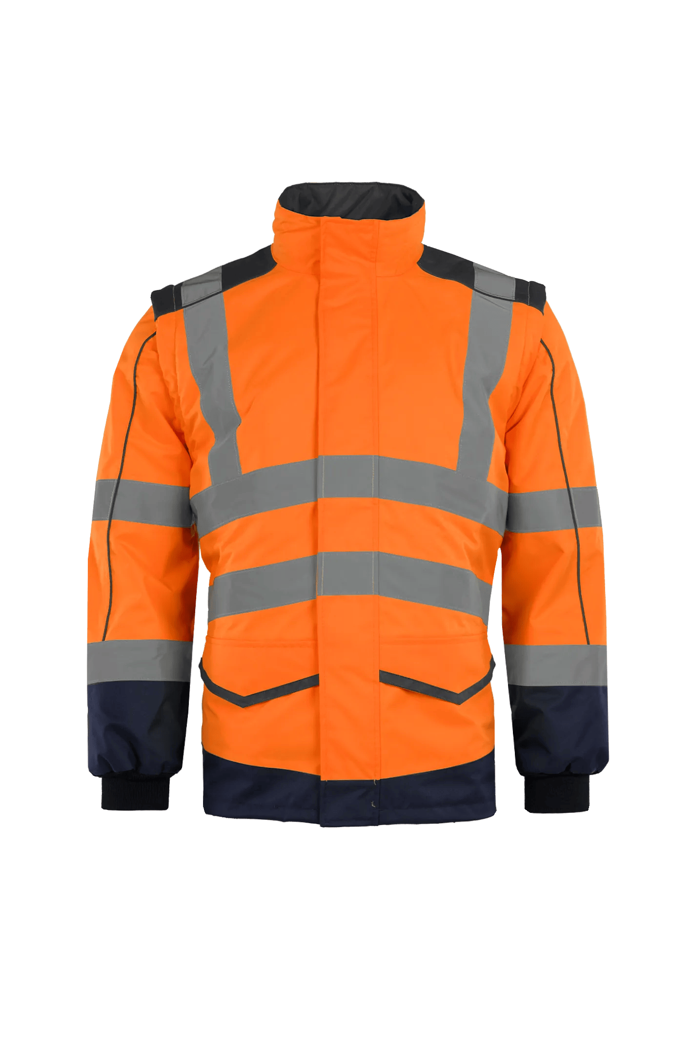 Sioen Alford Hi-Vis Bomber Jacket With Detachable Sleeves