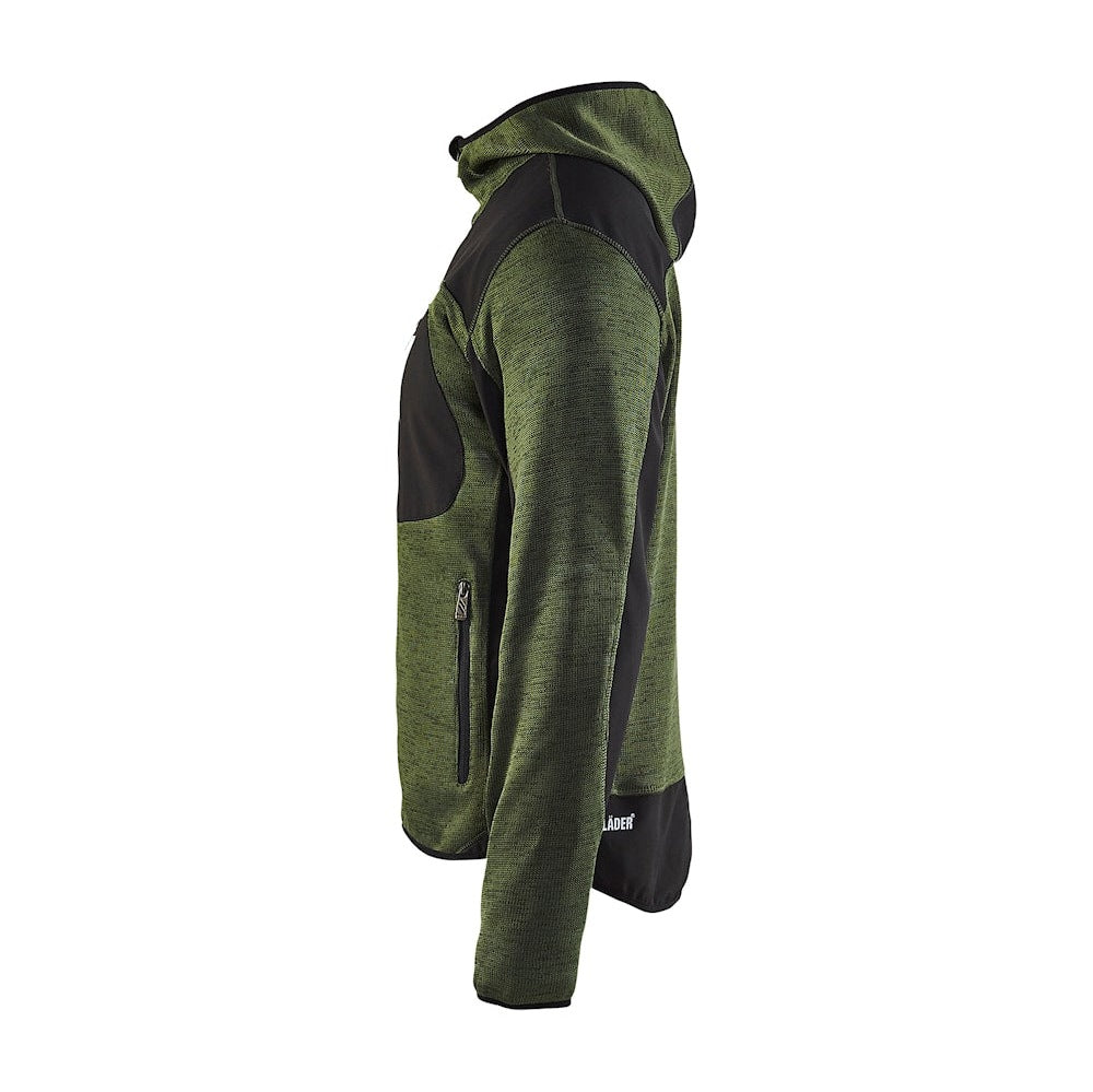 Blaklader Knitted Jacket 4930 #colour_army-green-black