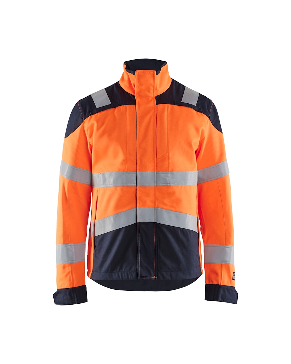 Blaklader Multinorm Inherent Winter Jacket 4069 #colour_orange-navy-blue