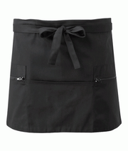 Orbit International Short Apron: Unisex Two Zip Pockets