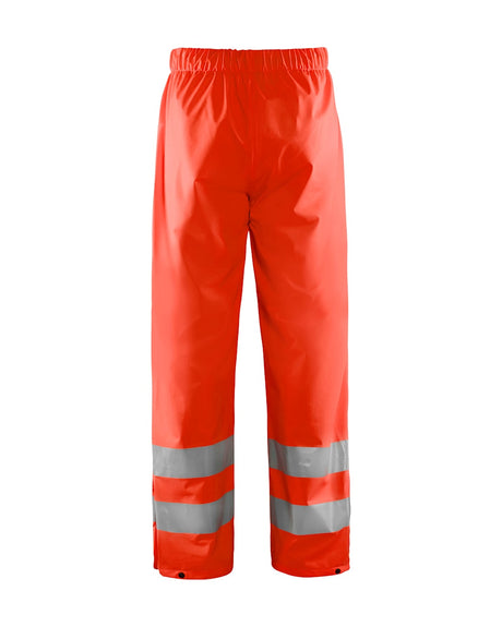 Blaklader Rain Trousers Hi-Vis Level 1 1384 #colour_red-hi-vis