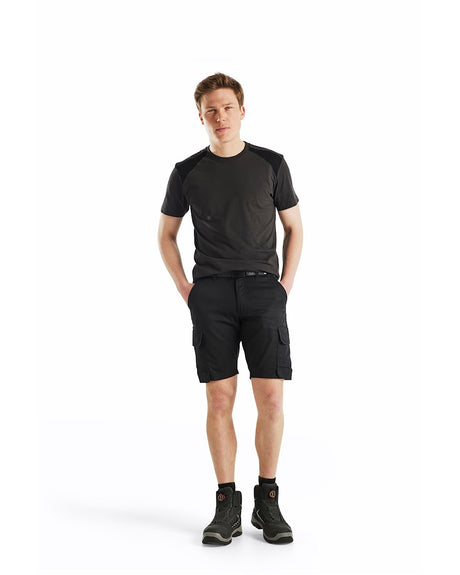 Blaklader Industry Shorts Stretch 1446 #colour_black-dark-grey