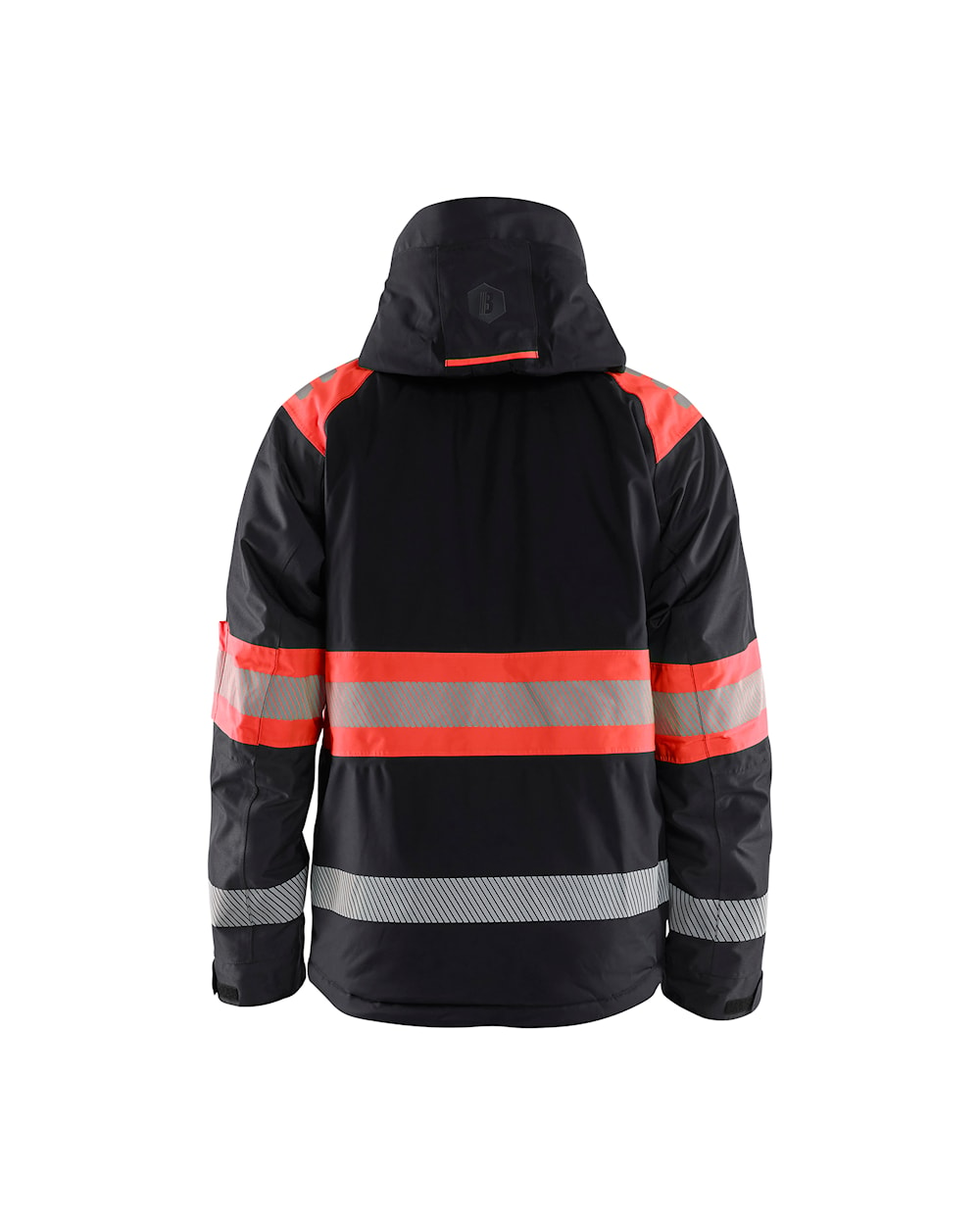 Blaklader Winter Jacket Hi-Vis 4480 #colour_black-red-hi-vis