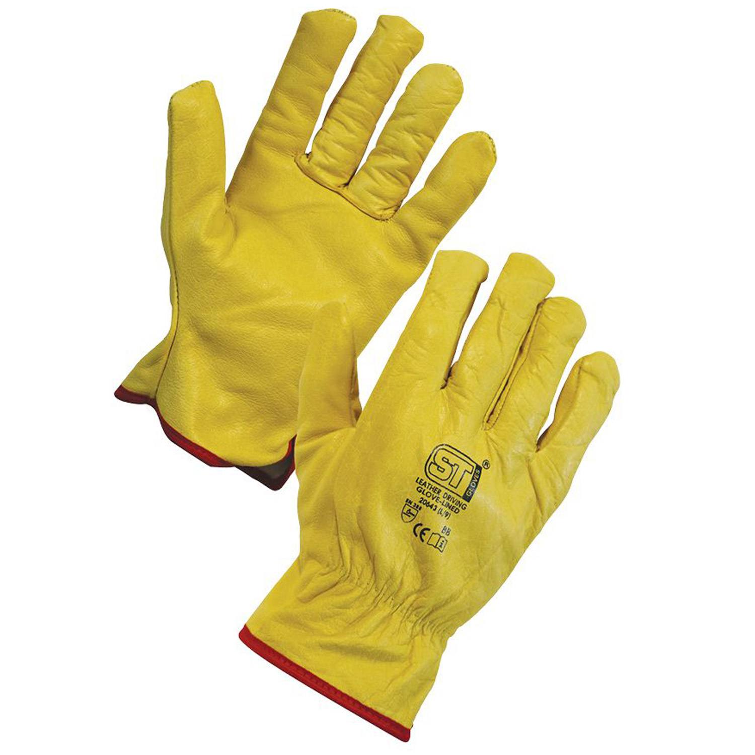 Supertouch Leather Driving Gloves Lined (Ladies) - Cases