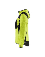 Blaklader Women's Knitted Jacket 4931 #colour_hi-vis-yellow-black