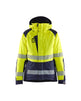 Blaklader Women's Winter Jacket Hi-Vis 4456 #colour_hi-vis-yellow-navy-blue