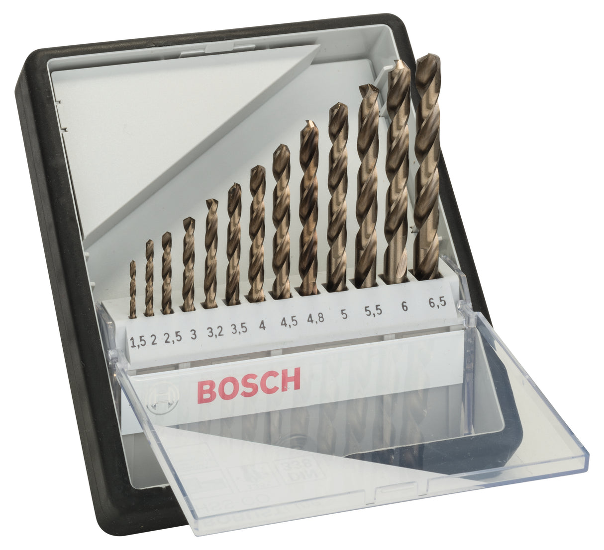 Bosch Professional 13-Piece Robust Line Metal Drill Bit Set HSS-Co - 1.5mm to 6.5mm