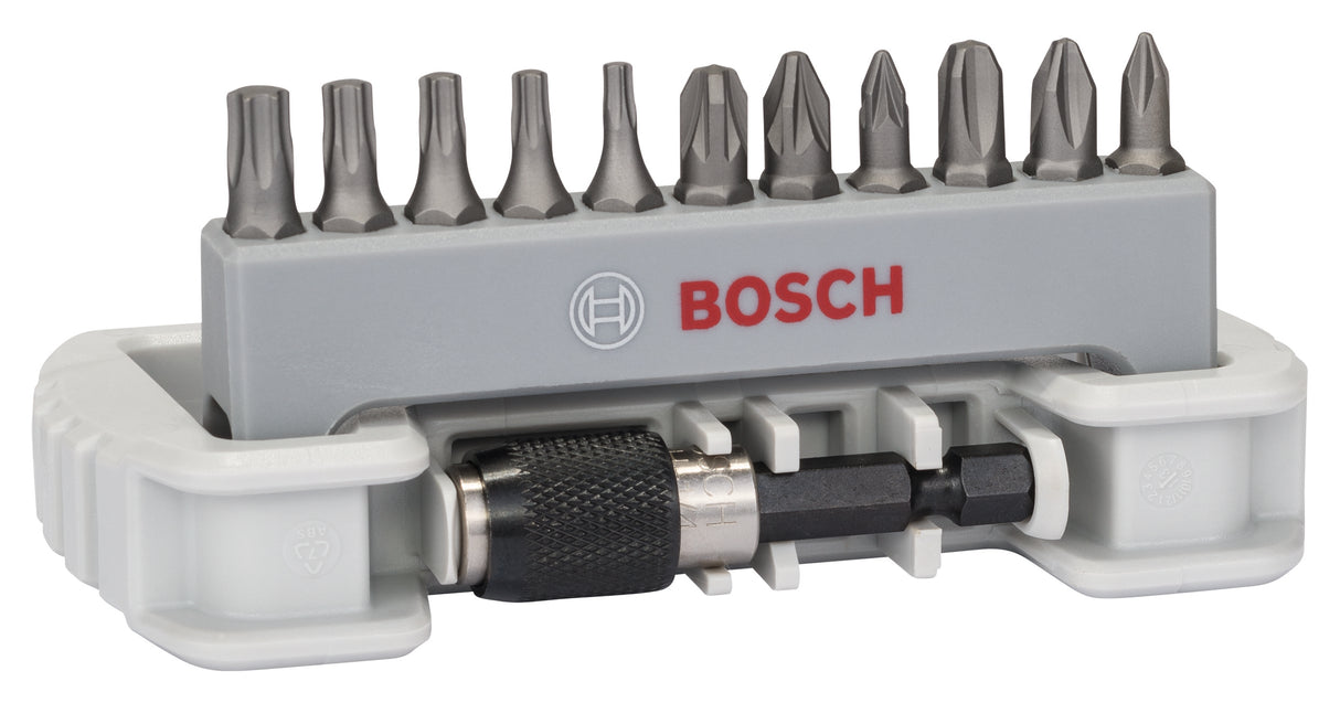 Bosch Professional 11+1 Piece Extra Hard Bit Set with Quick-Change