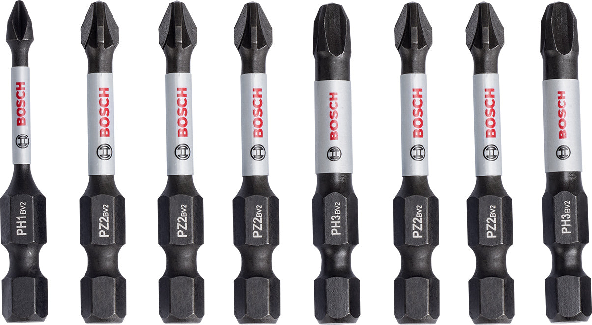 Bosch Professional Impact Power Bit Insert Pack 50mm, PH1, PH2, PH2, PH2, PH3, PZ2, PZ2, PZ3 Pick & Clic