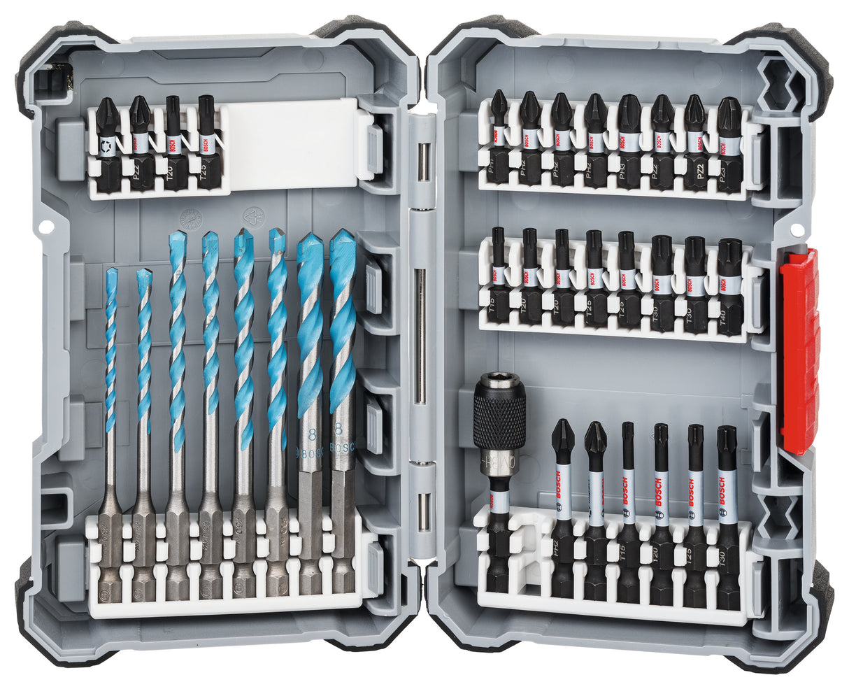 Bosch Professional Case L - 35pcs MultiConstruction & SDB Set