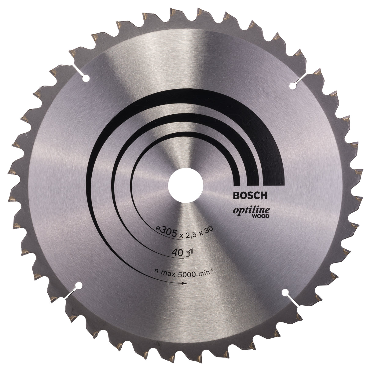 Bosch Professional Optiline Wood Circular Saw Blade - 305mm x 30mm x 2.5mm, 40 Teeth