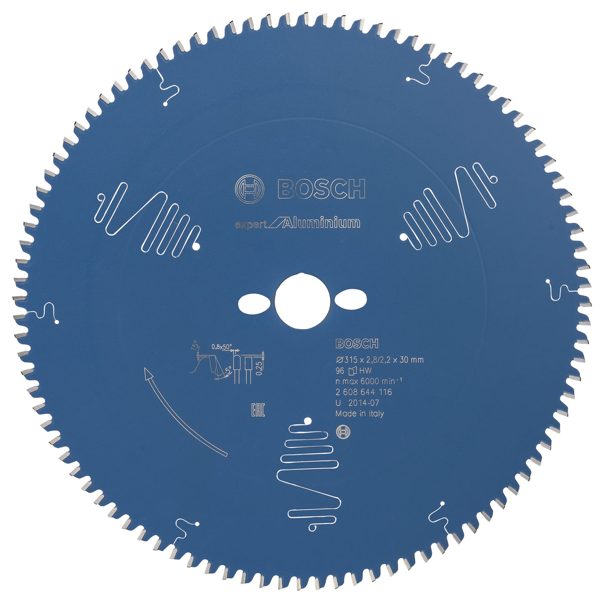 Bosch Professional Circular Saw Blade Expert for Aluminium - 315 x 30 x 2.8 mm, 96 Teeth