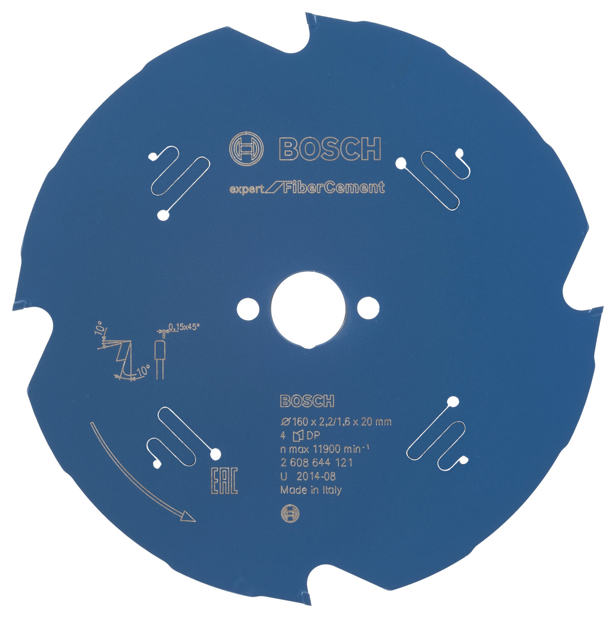 Bosch Professional Expert Fibre Cement Circular Saw Blade - 160 x 20 x 2.2mm (4)