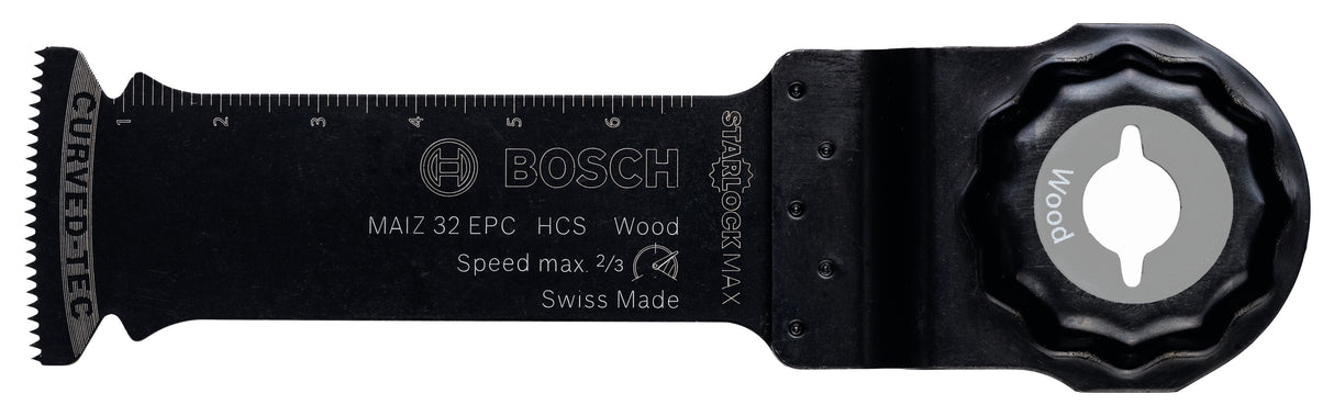 Bosch Professional Starlock Max MAIZ 32 EPC HCS Wood Curved-Tec 10 Pack