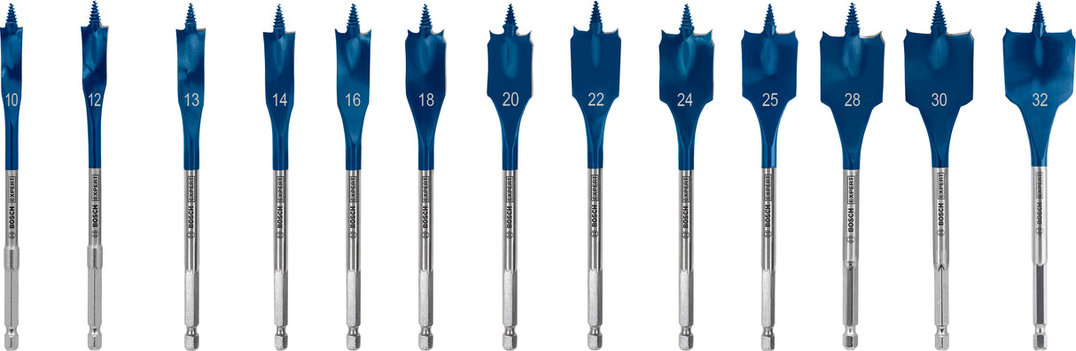 Bosch Professional SelfCut Speed Spade Drill Bit Set - 13 Pieces (10-32mm)