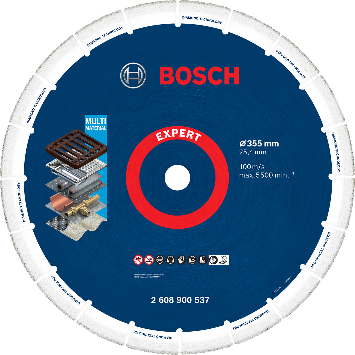 Bosch Professional Diamond Metal Cutting Disc - Large Size (355 x 25.4 mm)