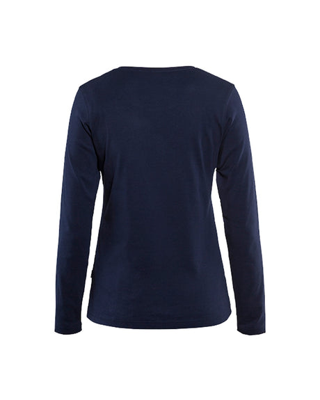 Blaklader Women's Long Sleeved T-Shirt 3301 #colour_navy-blue