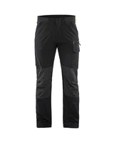 Blaklader 4-Way-Stretch Service Trousers 1422 - Black / Hi-Vis Yellow