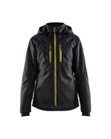 Blaklader Women's Lightweight Lined Functional Jacket 4972 #colour_black-hi-vis-yellow