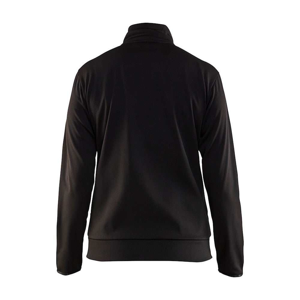Blaklader Women's Sweatshirt with Full Zip 3394 #colour_black-red