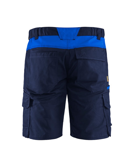 Blaklader Industry Shorts Stretch 1446 #colour_navy-blue-cornflower-blue