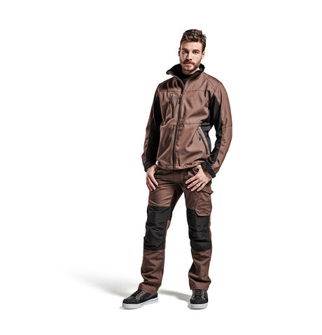 Blaklader Service Trousers with Stretch 1495 #colour_brown-black