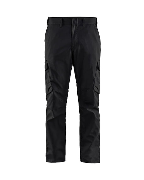 Blaklader Industry Trousers Stretch 1444 - Black/Dark grey #colour_black-dark-grey