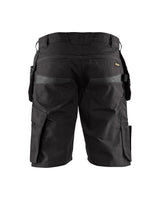 Blaklader Service Shorts with Nailpockets 1494 #colour_black-dark-grey