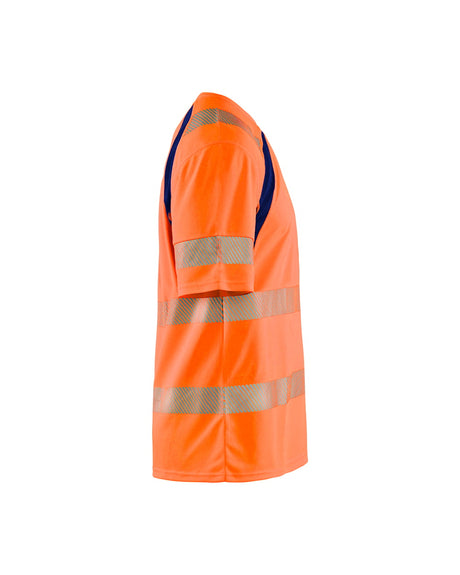 Blaklader Uv Hi-Vis T-Shirt 3397 #colour_orange-navy-blue